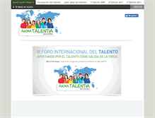 Tablet Screenshot of agoratalentia.com